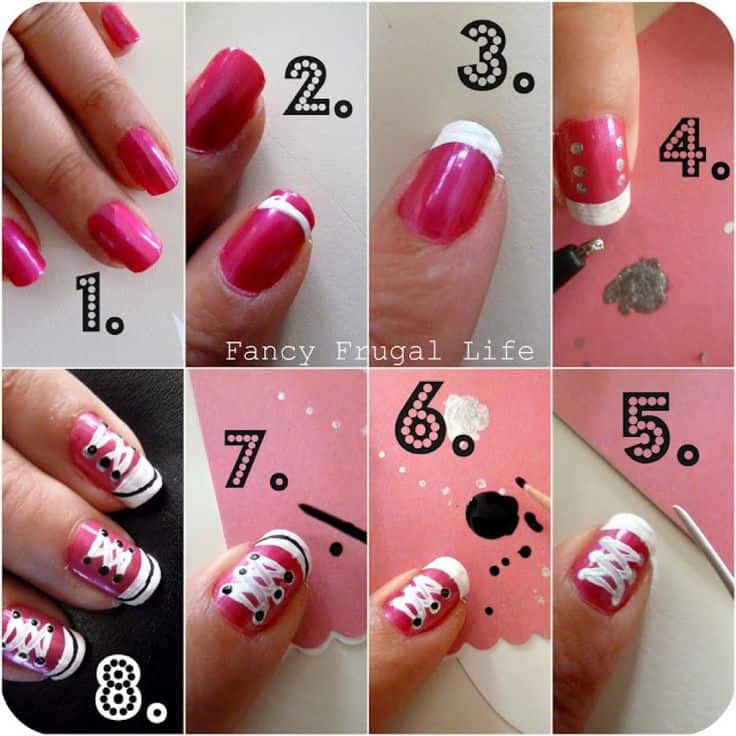 DIY Converse Nail Design