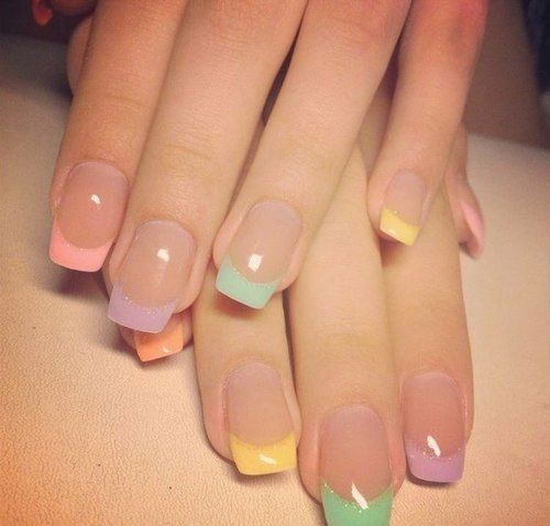 Featured image of post Acrylic Nails With Colored Tips : So, they coat the nails with hard and durable layer and function to beautify your acrylic nail designs show off your feminine power to the world.