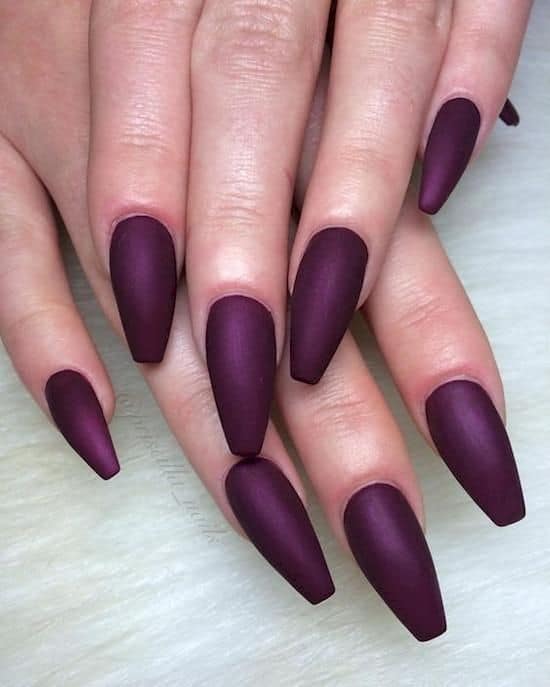 Purple Ballerina Nails