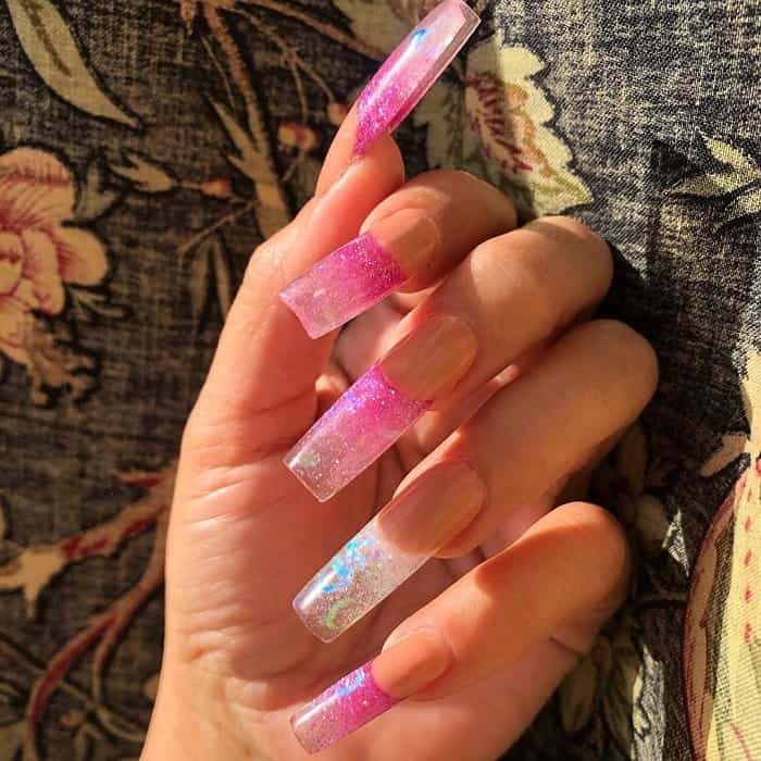 extra long square nails