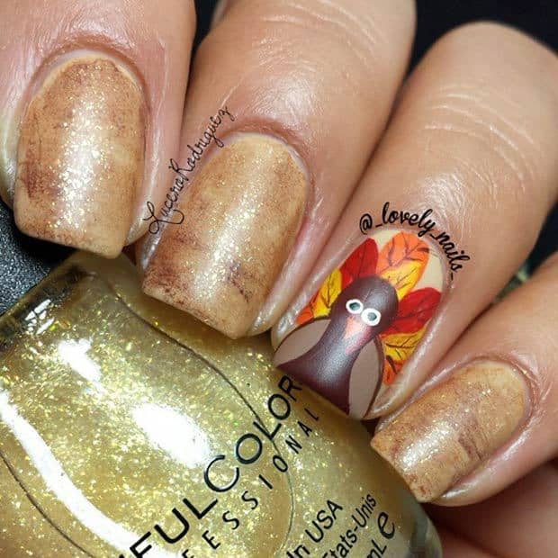 25 Thanksgiving Nail Art to Celebrate the Holiday – NailDesignCode