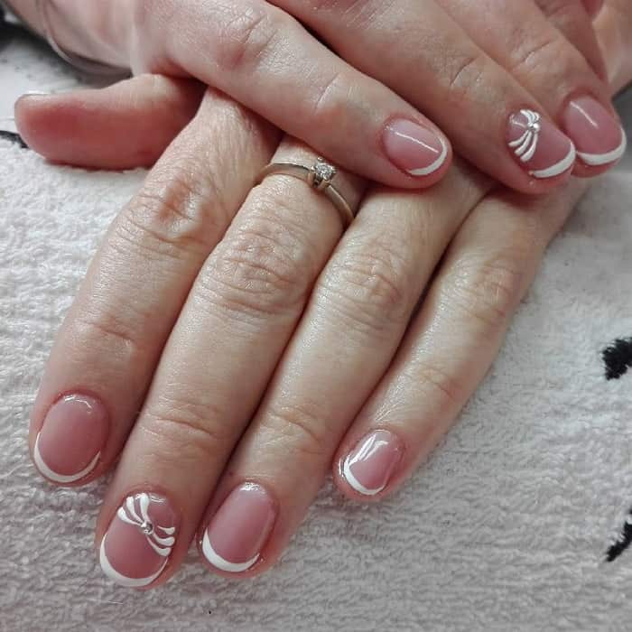 Short Round French Nails