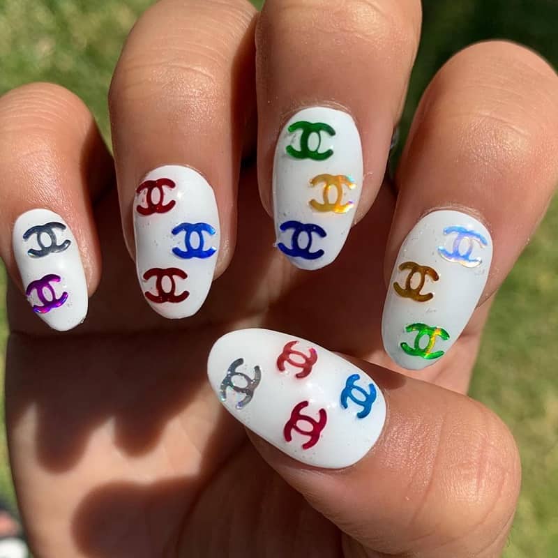 Coco Chanel Nail Designs