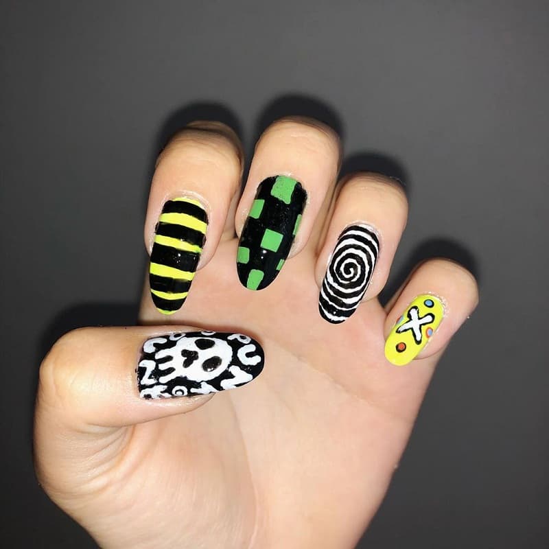 cute emo nails