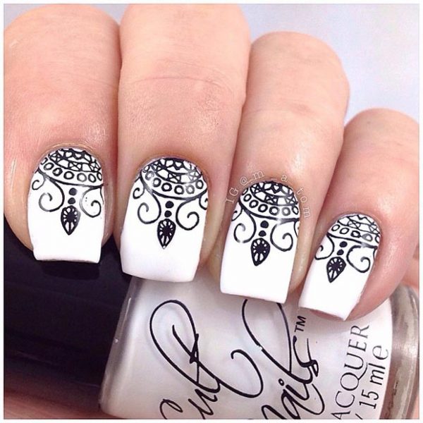 15 Creative Henna Nail Designs To Look Modish – NailDesignCode