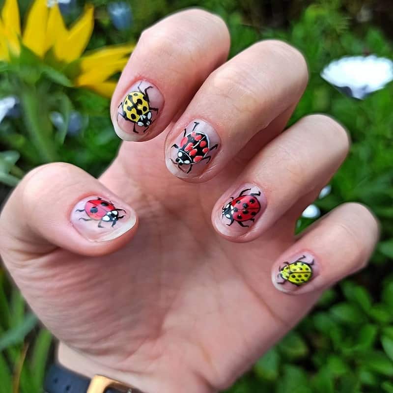 ladybug nail art stickers