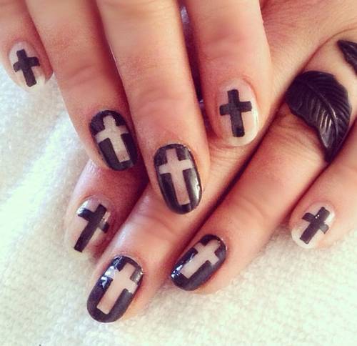 25 Cross Nail Designs To Uphold Your Christianity – NailDesignCode