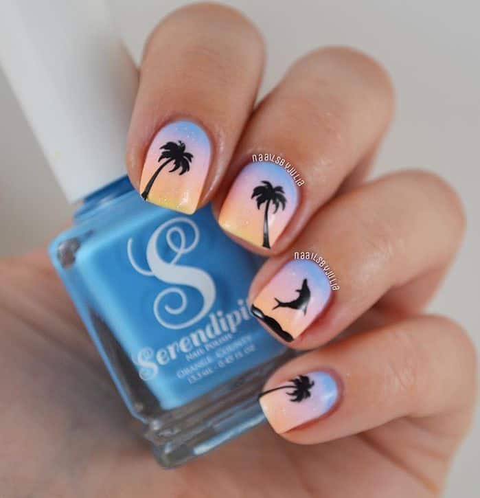 15 Delightful Dolphin Nail Art To Slay The Summer