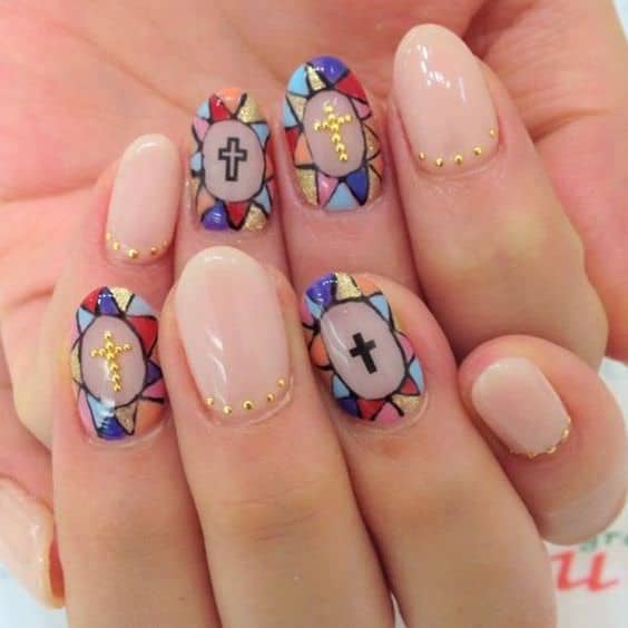 25 Cross Nail Designs To Uphold Your Christianity NailDesignCode