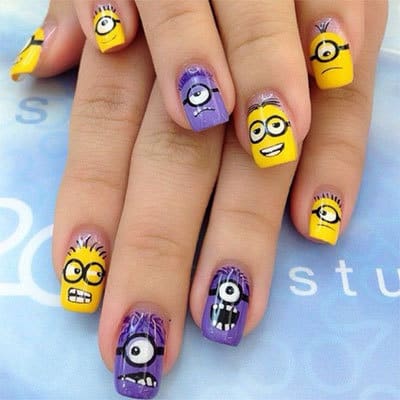 12 Mighty Minion Nail Designs for Minion Fanatic – NailDesignCode