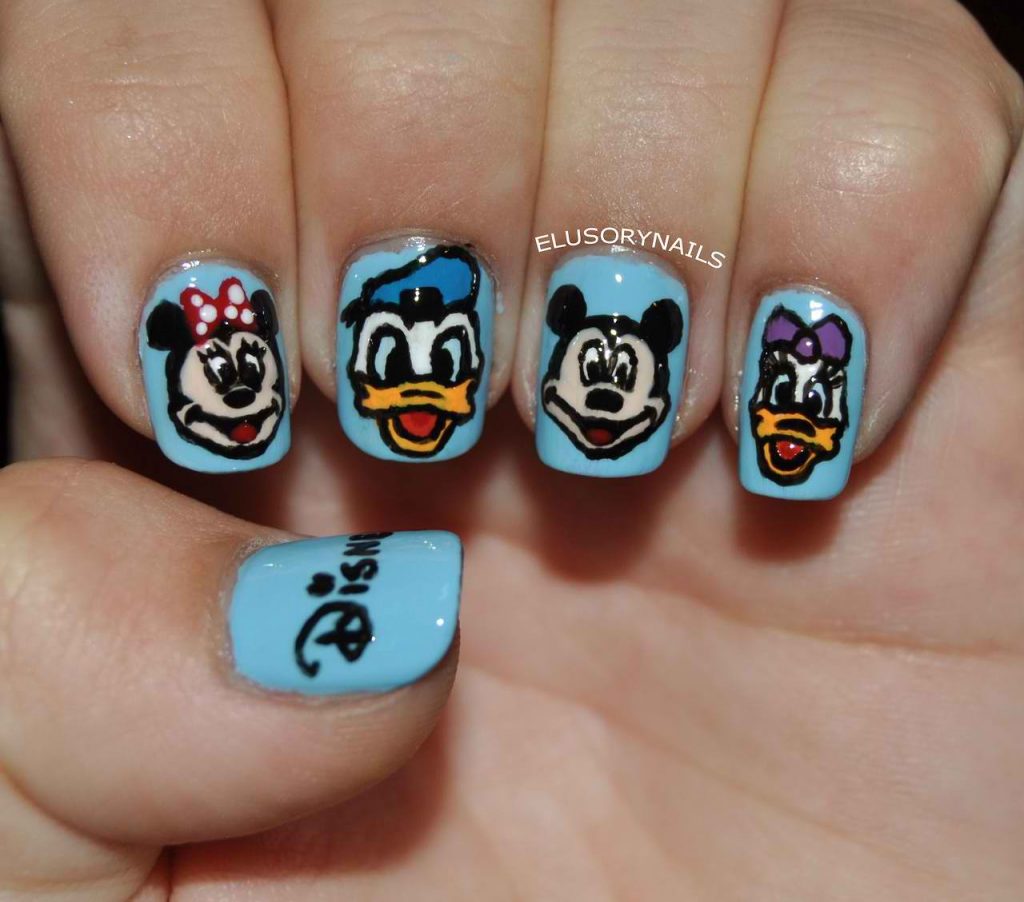 Disney Character Nail Design