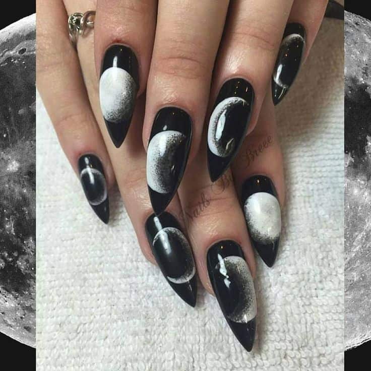  Gothic stiletto nail designs
