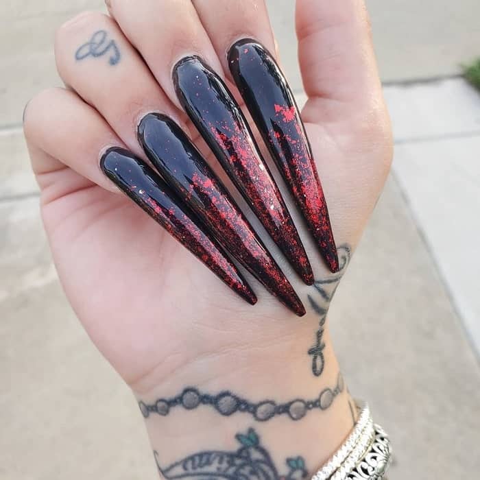 emo gel nails