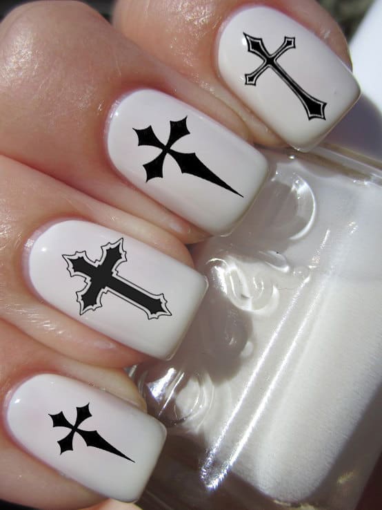 25 Cross Nail Designs To Uphold Your Christianity NailDesignCode