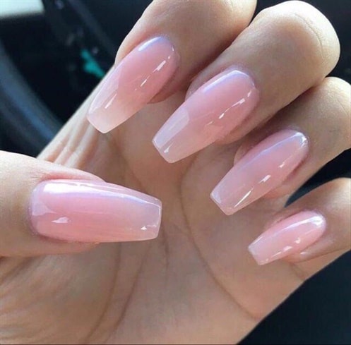 clear acrylic nail designs