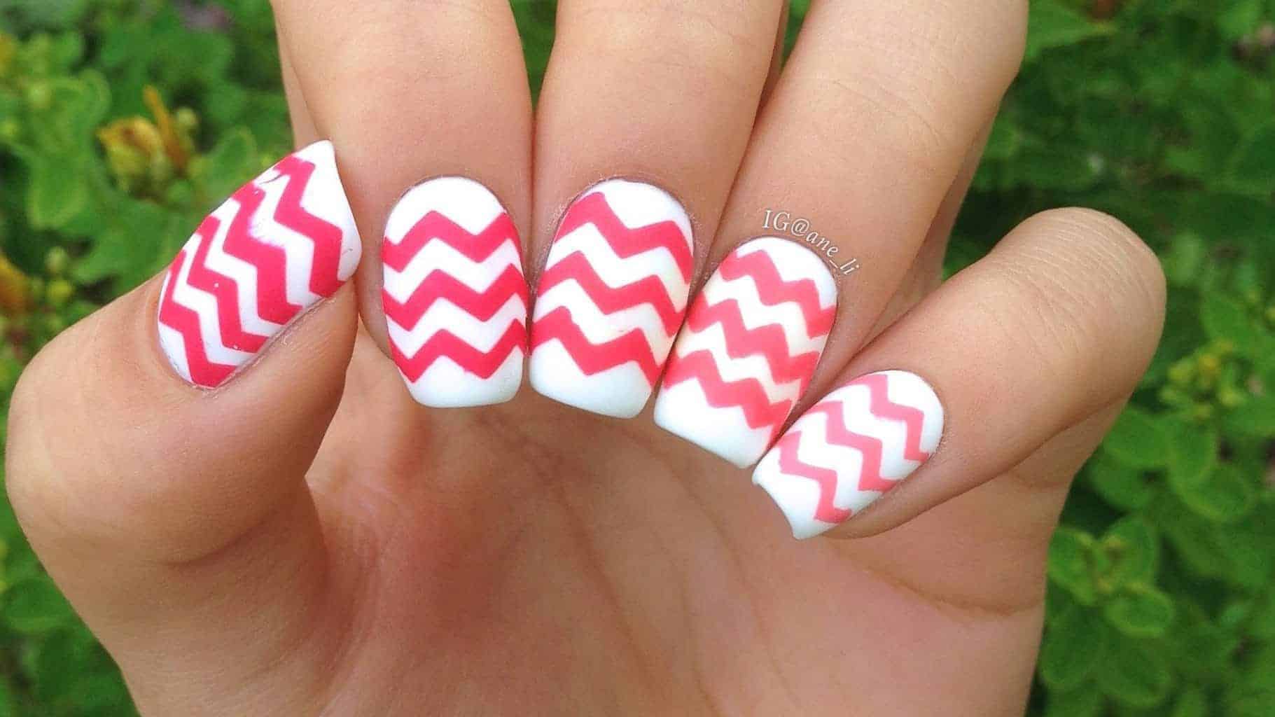 25 Divine Ideas for Chevron Nails & How to Slay Them