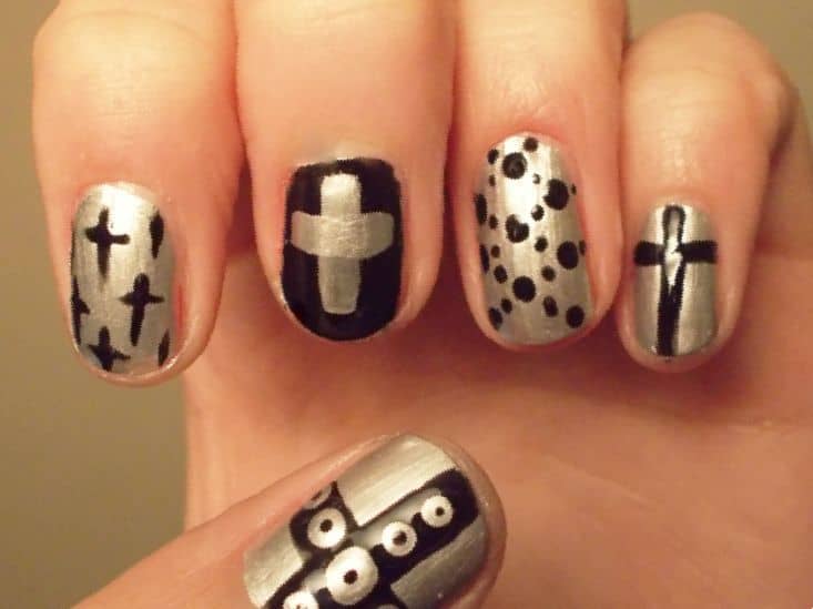 Cross Nail Design - wide 7