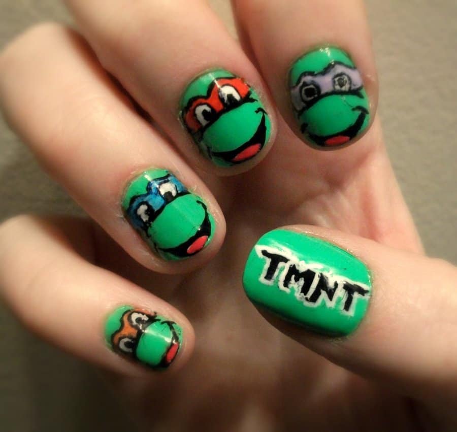 Teenage Mutant Ninja Turtles Nail Design