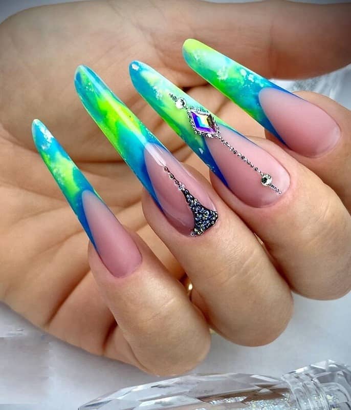 liquid crystal solar color nail art
