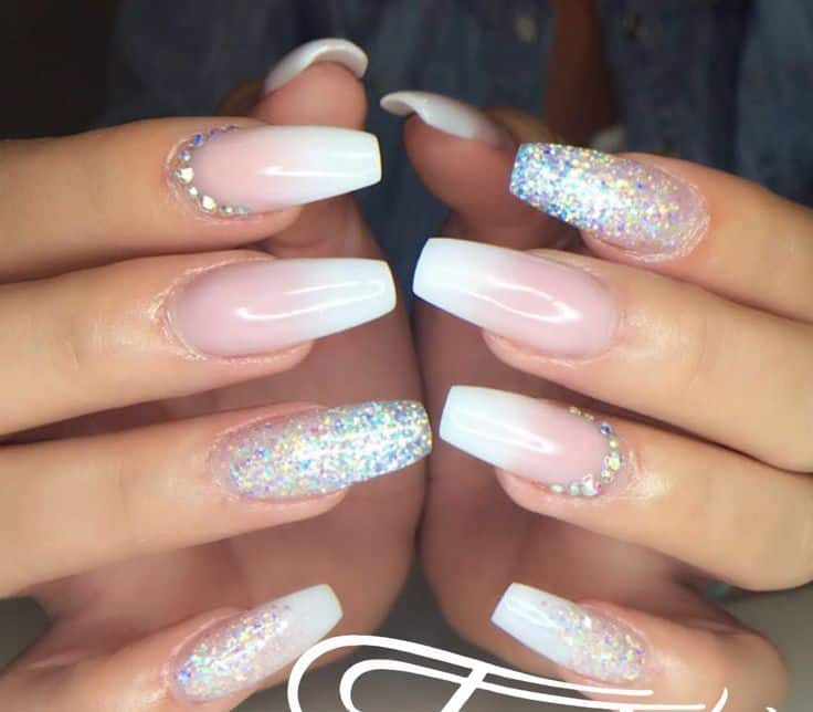 35 Gradient Glitter Ombre Nails to Add Glam – NailDesignCode