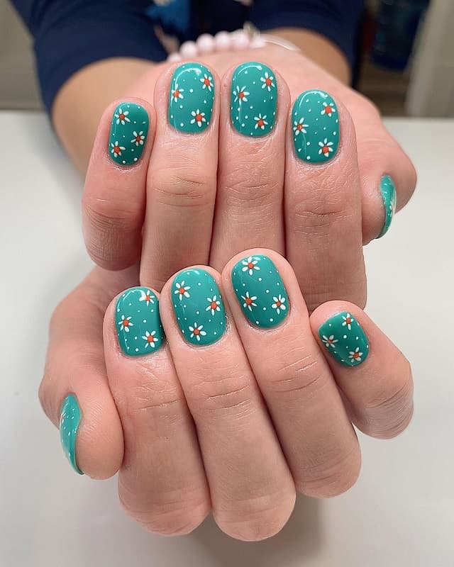 daisy nail art stickers