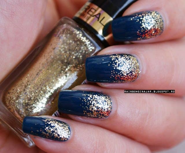 Navy Blue and Silver Nail Designs - wide 3