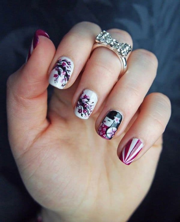 Japanese Geisha Nails 