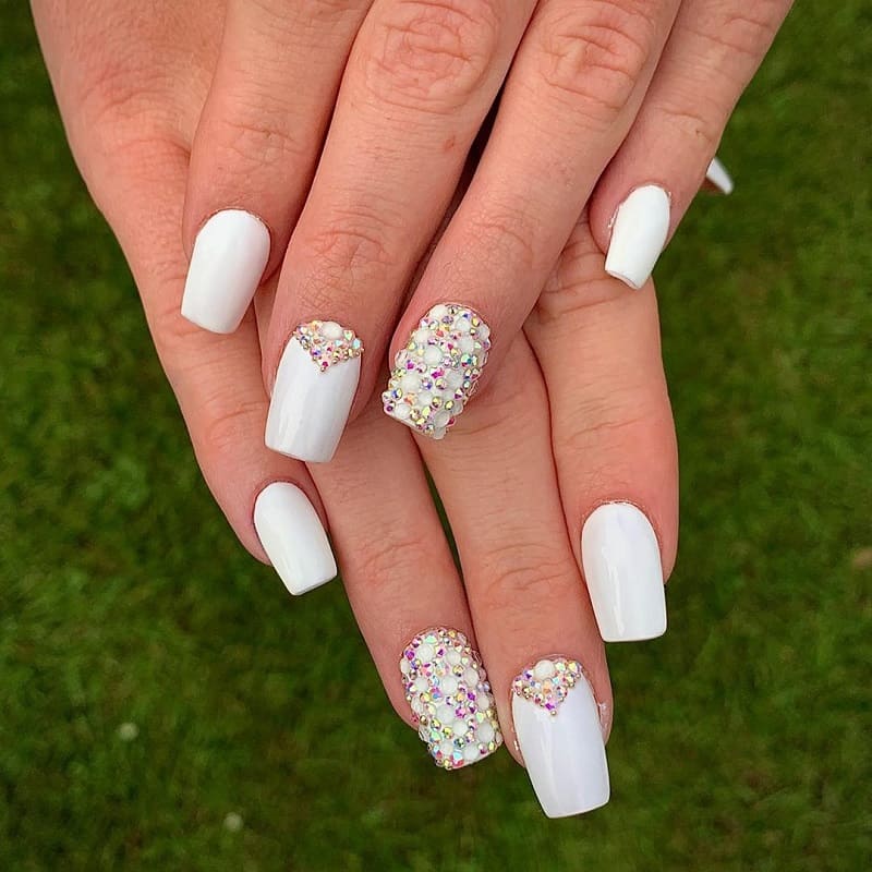 crystal white nails