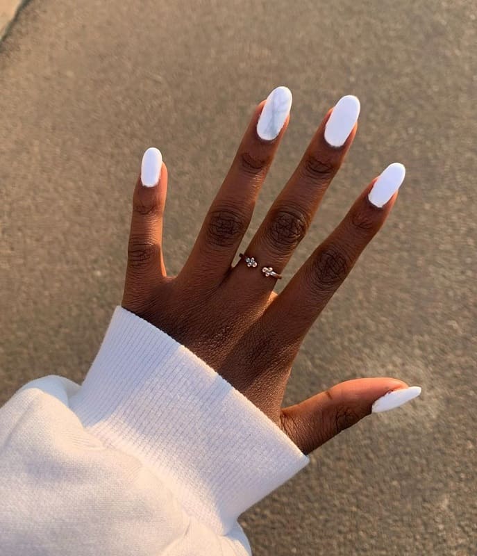 white nail polish for dark skin