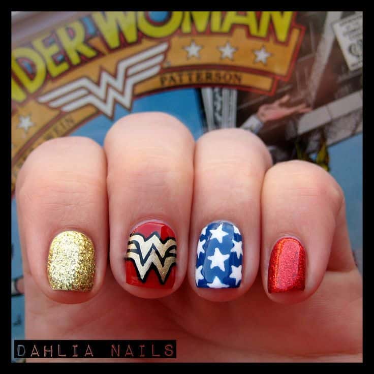 Wonder Woman Nails