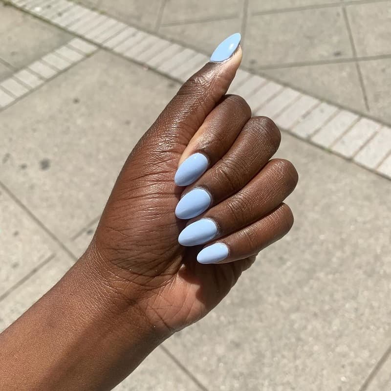 blue nail polish for dark skin