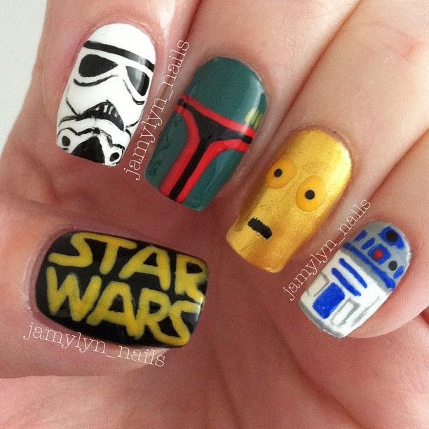 star war character nails