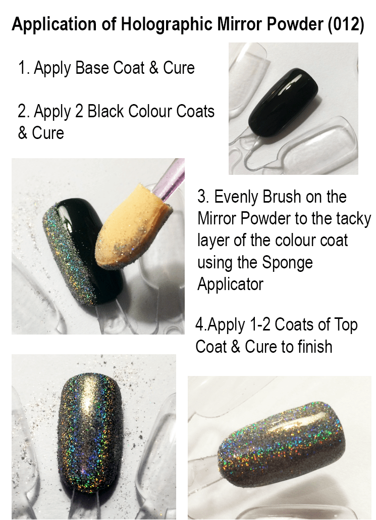 how to do holographic nails