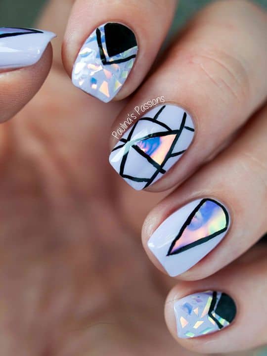 35 Awesome Holographic Nail Designs to Copy (2020) – NailDesignCode