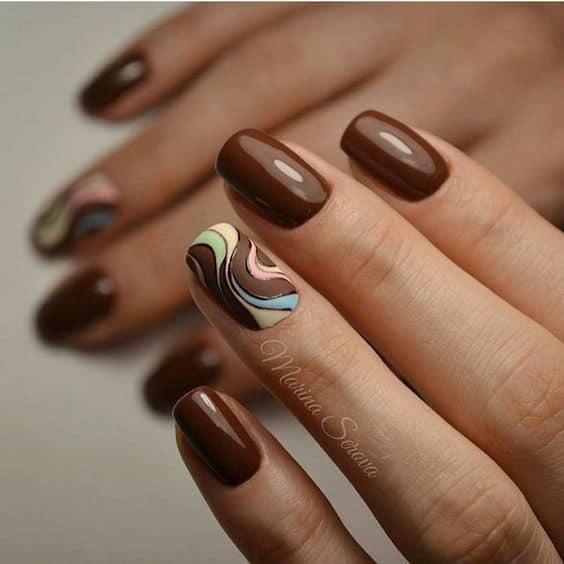 30 Blissful Brown Nail Designs for Upcoming Fall Season