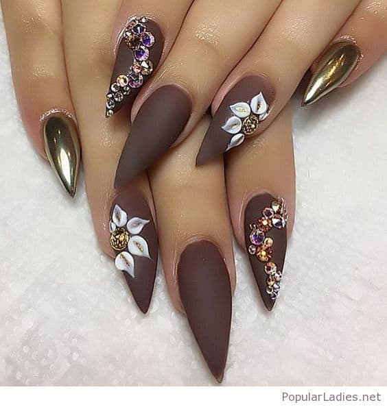 20 Blissful Brown Nail Designs For Upcoming Fall Season