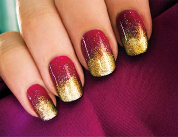 25 Flattering Red And Gold Nail Designs For 2020