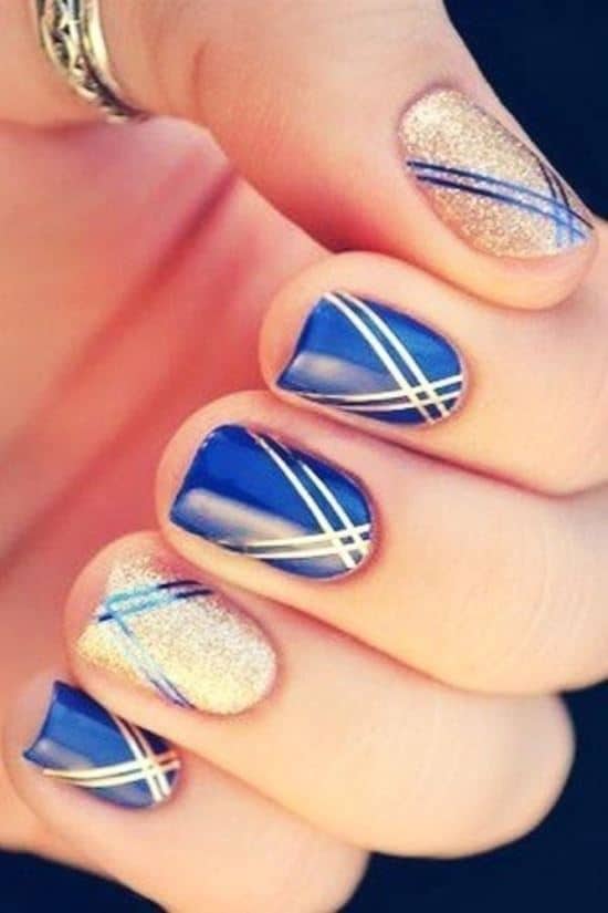 15 Mesmerising Striping Tape Nail Art to Make a Difference