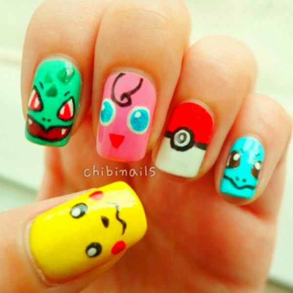 15 Pikachu And Pokemon Nail Art To Rewind Childhood