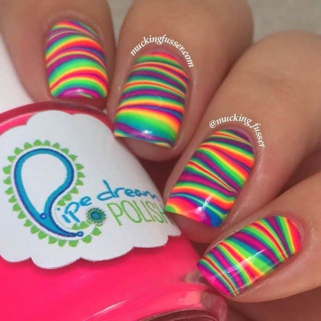 40 Vibrant Rainbow Nail Designs To Celebrate Life Naildesigncode