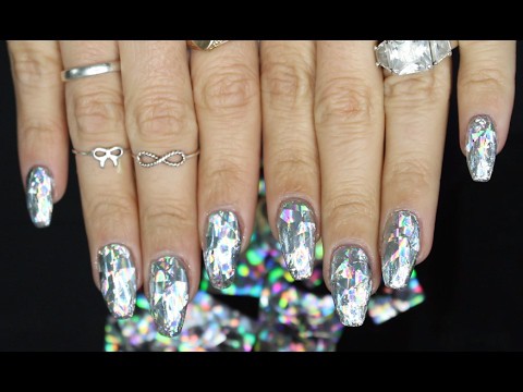 diamond holographic nail