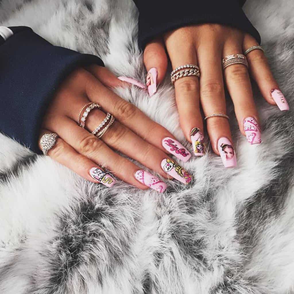 Kylie jenner's fun Nails