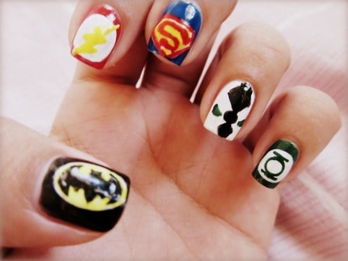 superhero nail designs