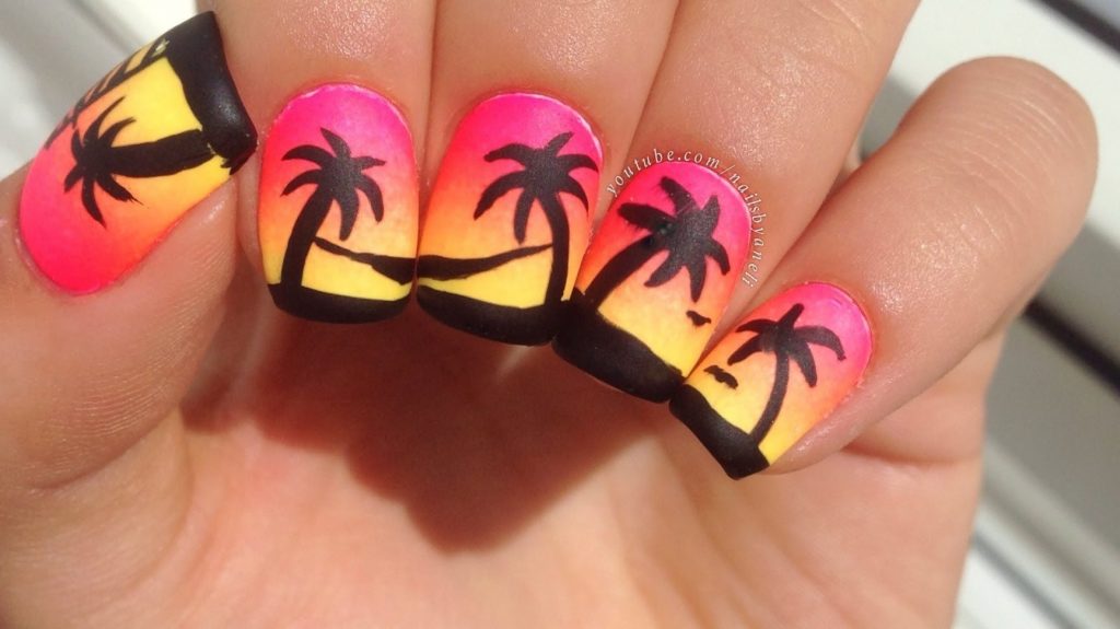 Easy Palm Tree Nail Art for Your Hawaii Trip - wide 1