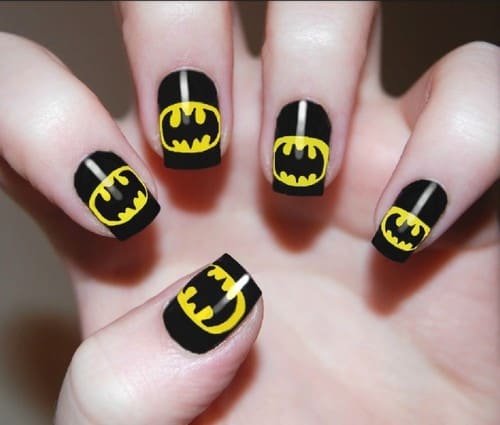 batman nail art