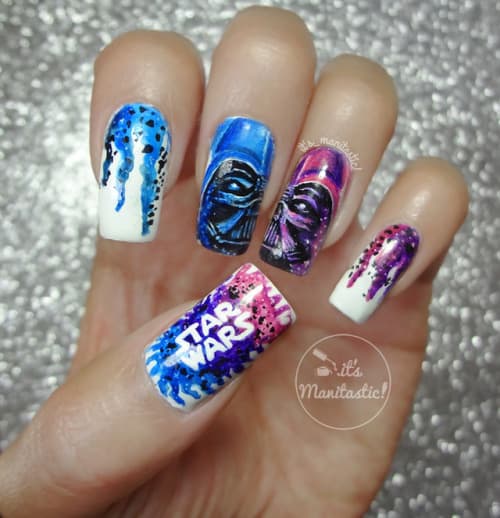 Star Wars Logo nail art