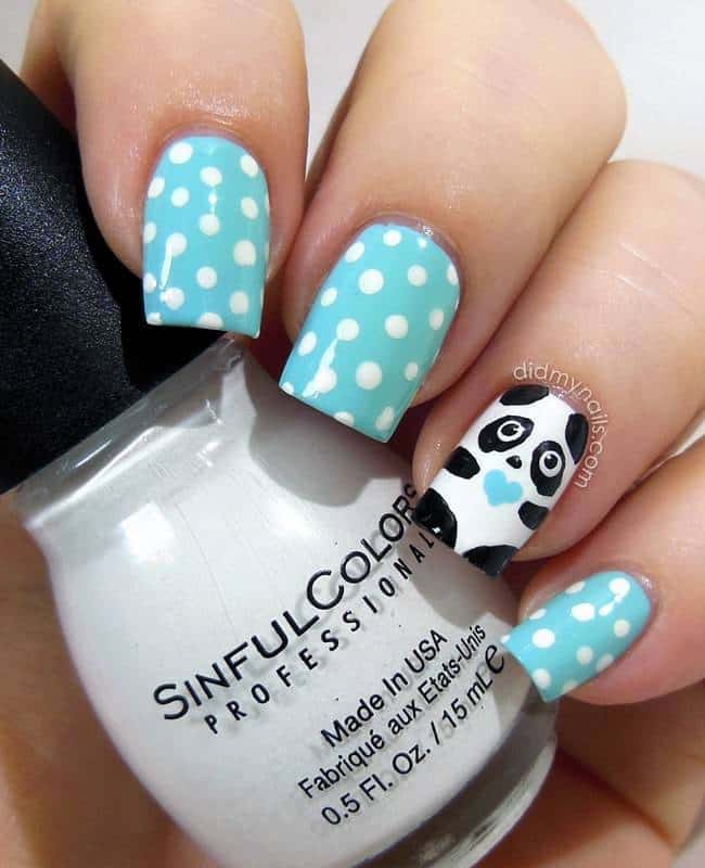 Panda Nail Designs: 21 Cutest Ideas for 2018 – NailDesignCode