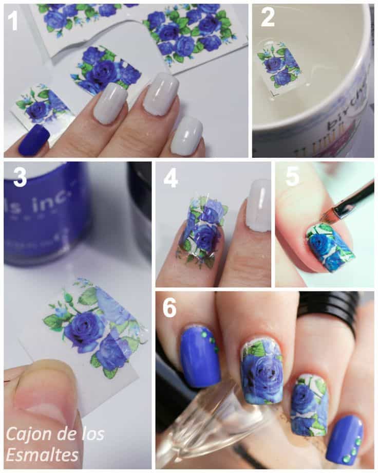 Nail Art Decals Step by Step