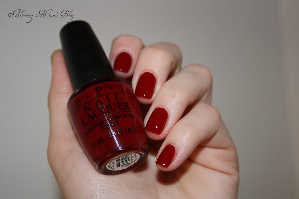 Red hot nail design for pale and light skin