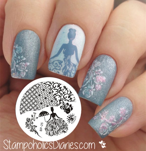 Rose & Queen Stamping nails